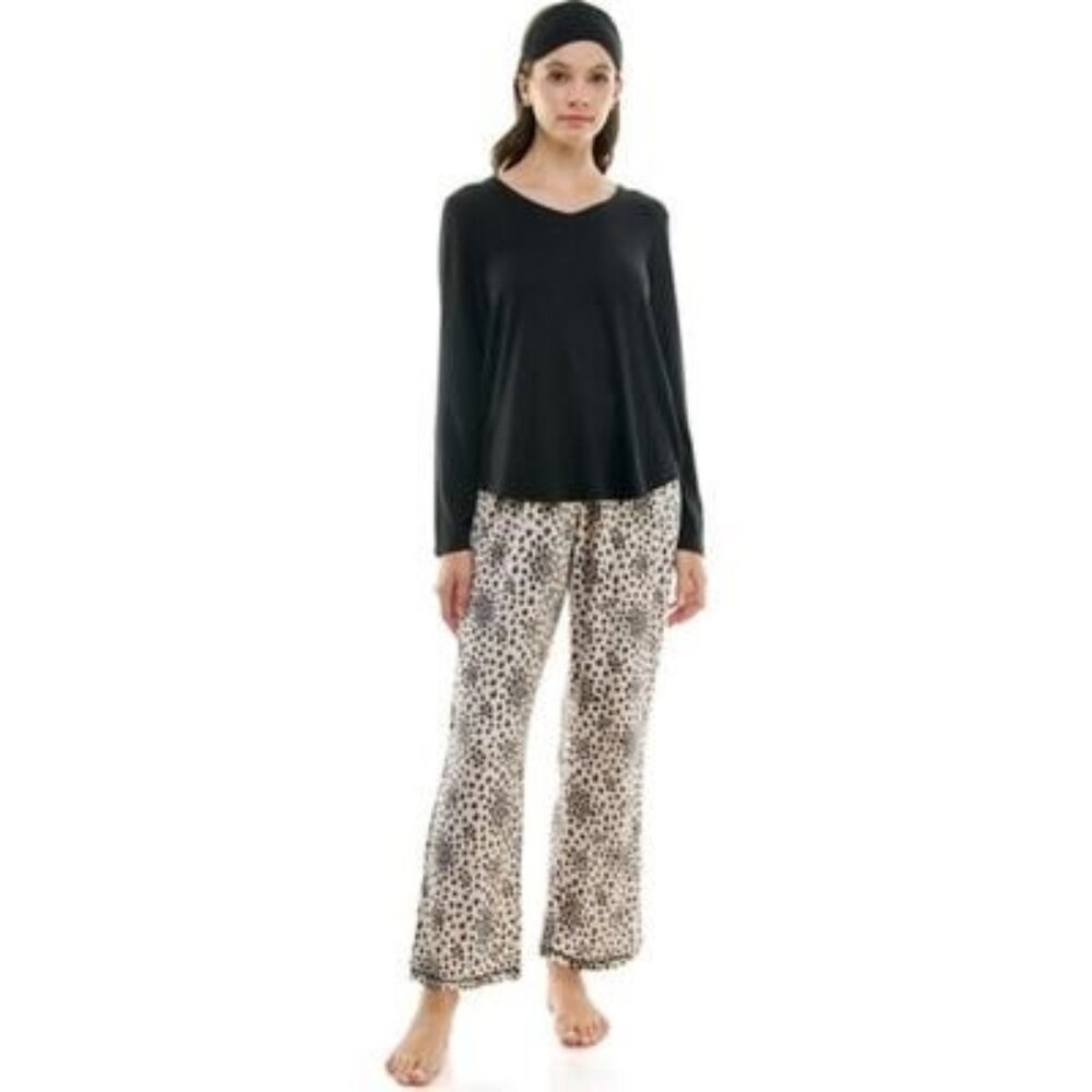 Kim Rogers Whisper Luxe Folded Pajama Set with Eye Mask NWT